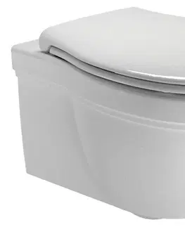 Záchody GSI - CLASSIC závesná WC misa, 37x55cm, biela ExtraGlaze 871211