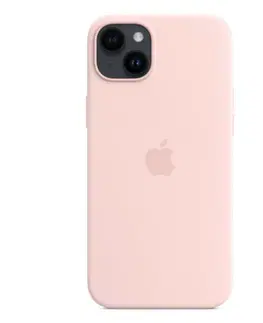 Puzdrá na mobilné telefóny Apple iPhone 14 Plus Silicone Case with MagSafe, chalk pink MPT73ZM/A