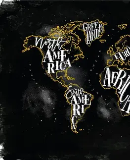 Samolepiace tapety Samolepiaca tapeta trendová mapa sveta
