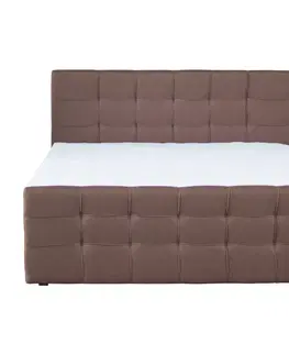 Postele Boxspringová posteľ, 180x200, hnedá, BEST