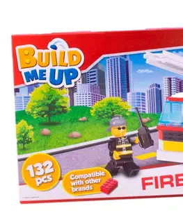Hračky stavebnice MIKRO TRADING - BuildMeUP stavebnica - Fire rescue 132ks v krabičke
