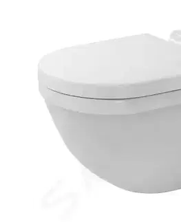 Záchody DURAVIT - Starck 3 Závesné WC, Rimless, HygieneGlaze, biela 2527092000