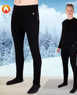 Vyhrievané nohavice Pánske vyhrievané nohavice W-TEC Insupants čierna - XL