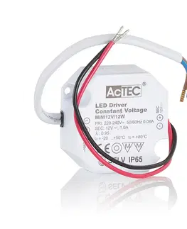 Napájacie zdroje s konštantným napätím AcTEC AcTEC Mini LED budič CV 12V, 12W, IP65