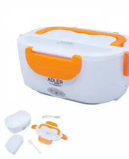 Ostatné kuchynské spotrebiče ADLER Obedár elektrický vyhrievaný ADLER AD 4474, oranžový