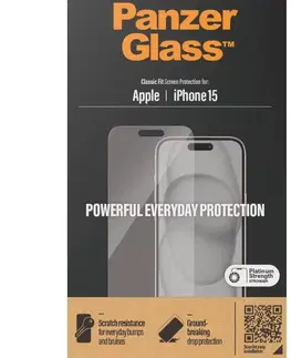 Ochranné fólie pre mobilné telefóny Ochranné sklo PanzerGlass pre Apple iPhone 15 2805
