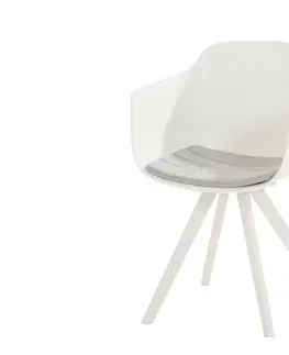 Stoličky Solid jedálenská stolička biela
