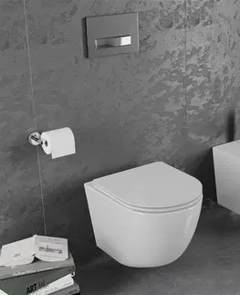 Záchody MEXEN/S - Lena Závesná WC misa vrátane sedátka s slow-slim, duroplast, biela 30220300
