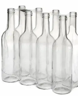 Shakery Kinekus Fľaša na víno sklenená 750 ml číra