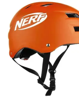 Cyklistické helmy Spokey FREEFALL Juniorská prilba, zn. NERF, 52-58 cm, oranžová