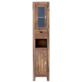 Kúpeľňový nábytok Skrinka do kúpeľne Amba 40x190x35 z indického masívu palisander