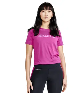 Dámske tričká Dámske tričko CRAFT CORE Unify Logo svetlo ružová - XS