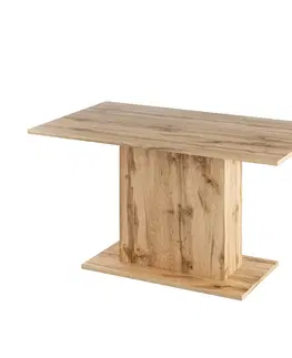 Jedálenské stoly Jedálenský stôl, dub wotan, 138x79 cm, OLYMPA