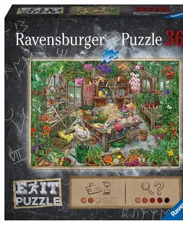 Hračky puzzle RAVENSBURGER - Exit Puzzle: Sklenník 368 dielikov