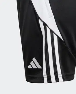 nohavice Detské futbalové šortky Tiro 24 čierne