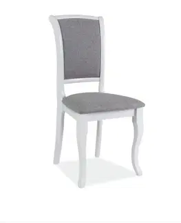 Kuchynské stoličky SC-MN čalúnená jedálenská stolička, biela/sivá