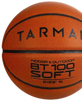 lopty Basketbalová lopta BT100 veľkosť 5, pre deti do 10 rokov oranžová