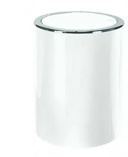 Kúpeľňový nábytok Kleine Wolke Kozmetický odpadkový kôš Clap Mini 1,5 l, biela