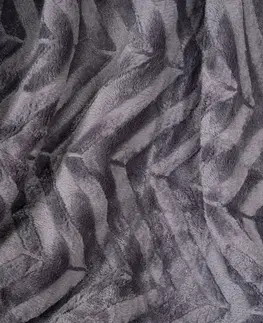 Prikrývky na spanie Deka Sáva tm. sivá, 130 x 160 cm