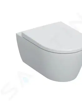 Záchody GEBERIT - iCon Závesné WC s doskou, Rimfree, SoftClose, alpská biela 501.663.JT.1