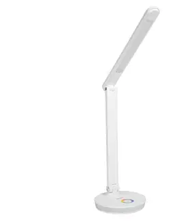 Lampy  LED RGB Nabíjacia stolná lampa s funkciou powerbanky LED/12W/5V 2800-6000K biela 