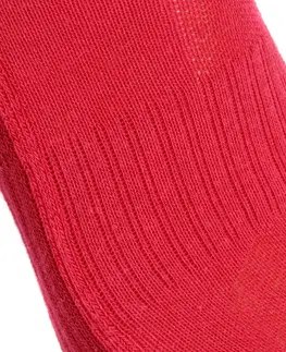 ponožky Detské nízke turistické ponožky MH100 2 páry ružové a sivé