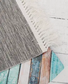 Koberce a koberčeky KONDELA Sonil koberec 120x180 cm béžová / vintage vzor