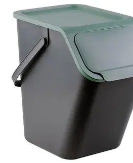 Koše na triedenie odpadkov Zelená odpadkový kôš, 25l