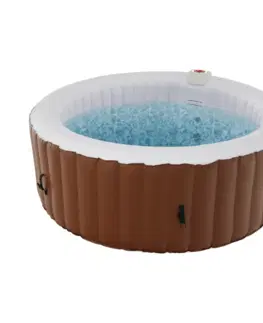 Vírivé bazény Nafukovacia vírivka, hnedá/biela, 2-4 os, 800 l, KAMINO TYP 1