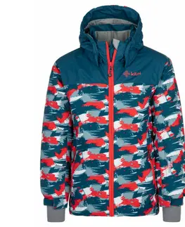 Detské bundy a kabáty Chlapčenská lyžiarska bunda Kilpi ATENI-JB tyrkysová 86