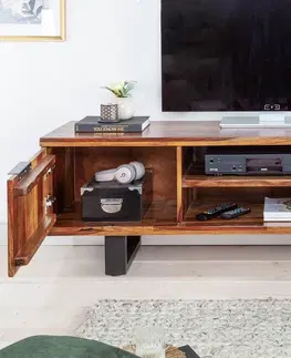 TV stolíky LuxD Dizajnový TV stolík Falco II 160 cm Sheesham