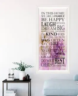 Tapety na stenu Samolepiaca tapeta na stenu - Home, fialový kvet