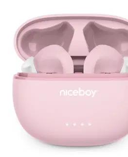 Slúchadlá Niceboy HIVE Pins 3 ANC, sakura pink hive-pins-anc-3-p