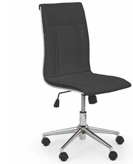 Kancelárske stoličky HALMAR Portos kancelárska stolička čierna