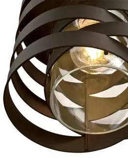 Závesné svietidlá Westinghouse Závesná lampa Westinghouse Charlize s kovovými krúžkami