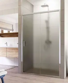 Sprchovacie kúty MEREO - Sprchové dvere, LIMA, dvojdilene, zasúvacie,  100 cm, chróm ALU, sklo Point CK80402K