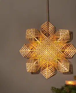 Drobné dekorácie a doplnky LED bambusová hviezda