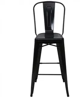 Kovové Barová stolička HWC-A73 Biela