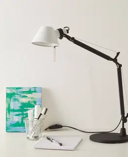 Stolové lampy na písací stôl Artemide Artemide Tolomeo Micro Bicolour stolík čierna/biela