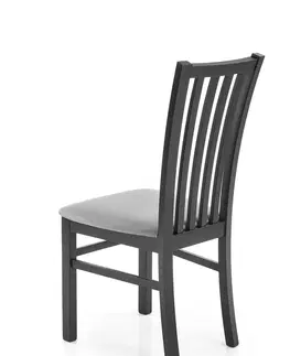 Jedálenské stoličky HALMAR Gerard 7 jedálenská stolička čierna / sivá