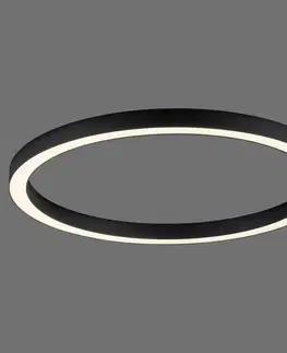 Stropné svietidlá PURE PURE Lines LED stropné svietidlo, okrúhle Ø70cm antracit