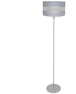 Lampy  Stojacia lampa HELEN 1xE27/60W/230V šedá/strieborná 