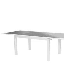 Stolčeky DEOKORK Hliníkový stôl VERMONT 216/316 cm (biela)