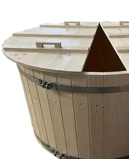 Vírivé bazény DEOKORK Drevená kaďa s vložkou Hot tub (900L)