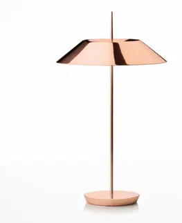 Stolové lampy Vibia Vibia Mayfair – stolná LED lampa, meď, lesklá