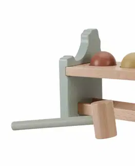 Drevené hračky LITTLE DUTCH - Zatĺkačka drevená Farma