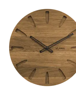 Hodiny Dubové hodiny Vlaha s čiernymi ručkami VCT1022, 45cm