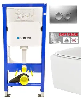 Kúpeľňa GEBERIT DuofixBasic s matným tlačidlom DELTA21 + WC INVENA PAROS  + SEDADLO 458.103.00.1 21MA RO1