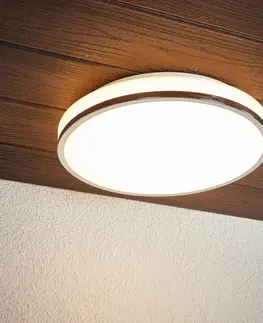 Stropné svietidlá Lindby Kúpeľňové stropné LED svietidlo Lyss chrómový