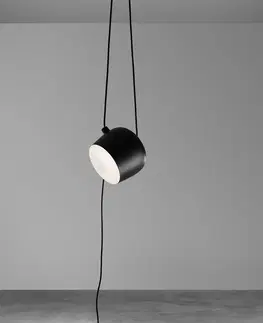 Závesné svietidlá FLOS FLOS Aim dizajnérske LED závesné svietidlo, čierna